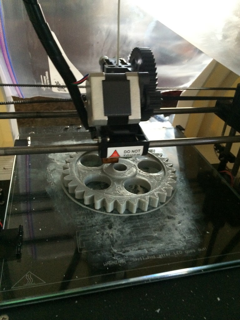 Halfway through a print...